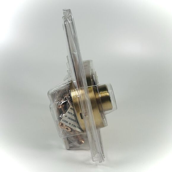 Vtg Franklin Mfg Solid Bronze Jimmy Proof DeadLock 1167CS Dual Cylinder New - Picture 3 of 10